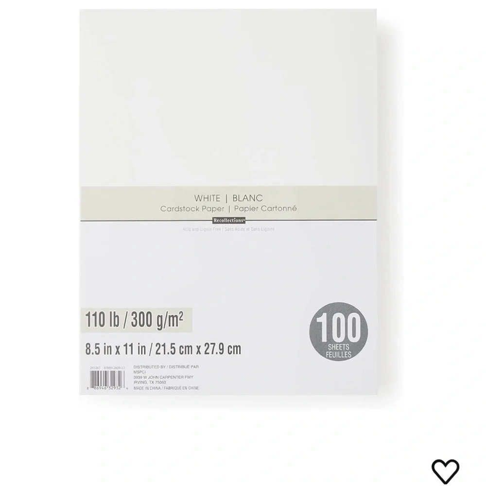 Recollections | Cardstock Paper | 8.5” x 11” Cards rock Paper